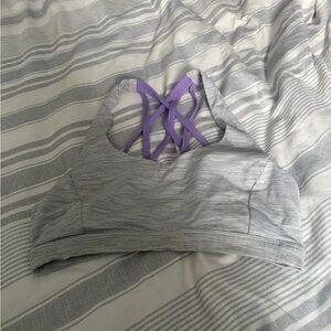 Women's Gray and Purple lululemon Sports Bra
